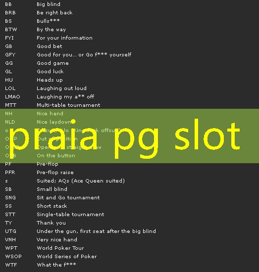praia pg slot